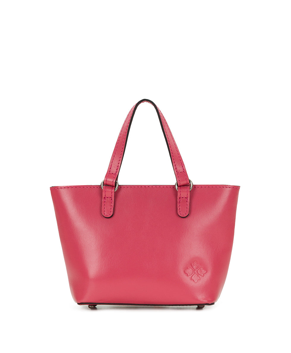 Mini Verzi Chain Crossbody Tote - Rose Spanish Raffia