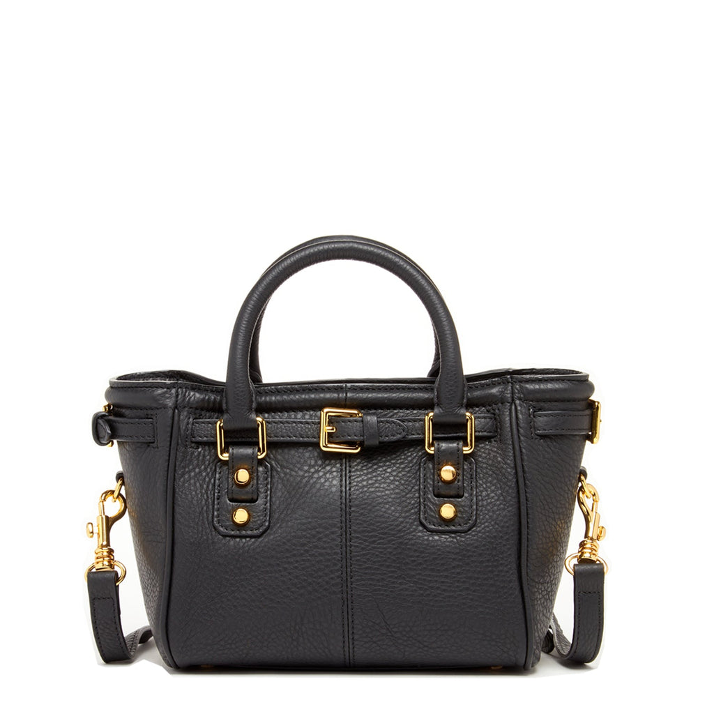 Top Handle Leather Satchel Bag Black Purse Crossbody Bag for Women