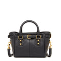 Top Handle Leather Satchel Bag Black Purse Crossbody Bag for Women