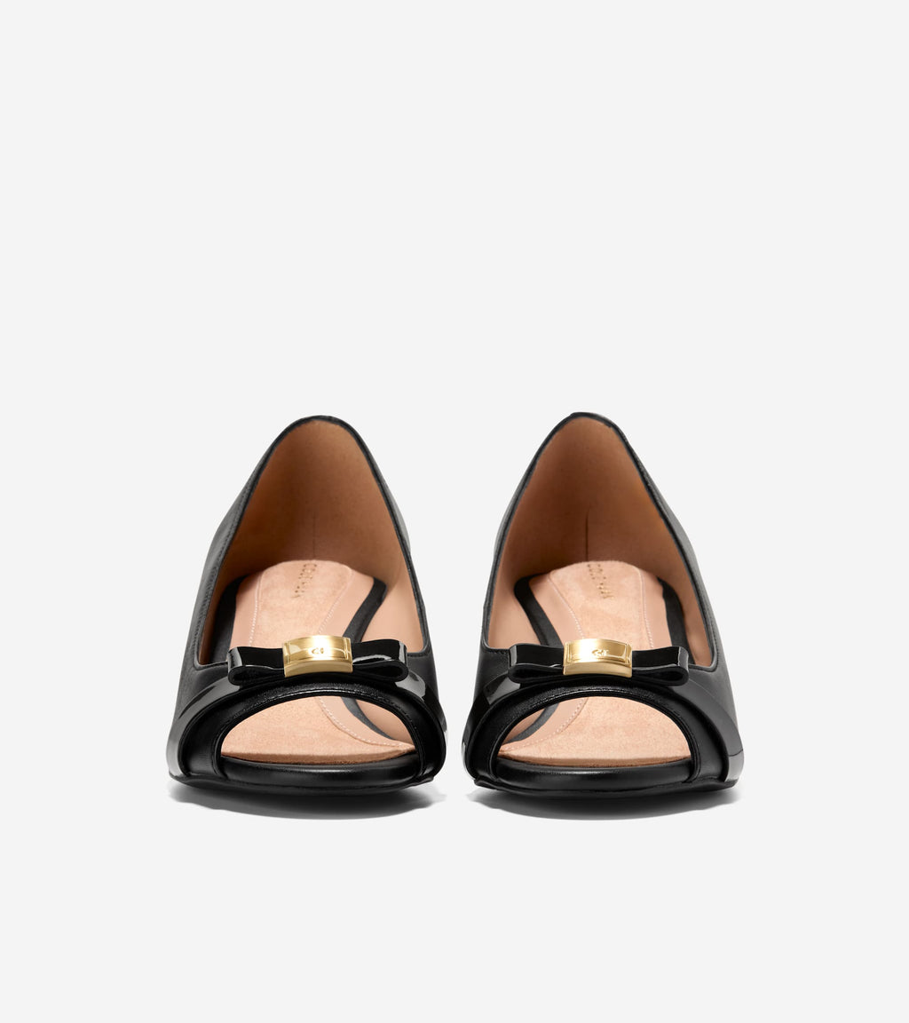 Women's Go-To Malta Peep Toe Bow Wedges