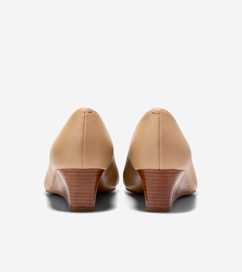 Women's Go-To Malta Peep Toe Bow Wedges