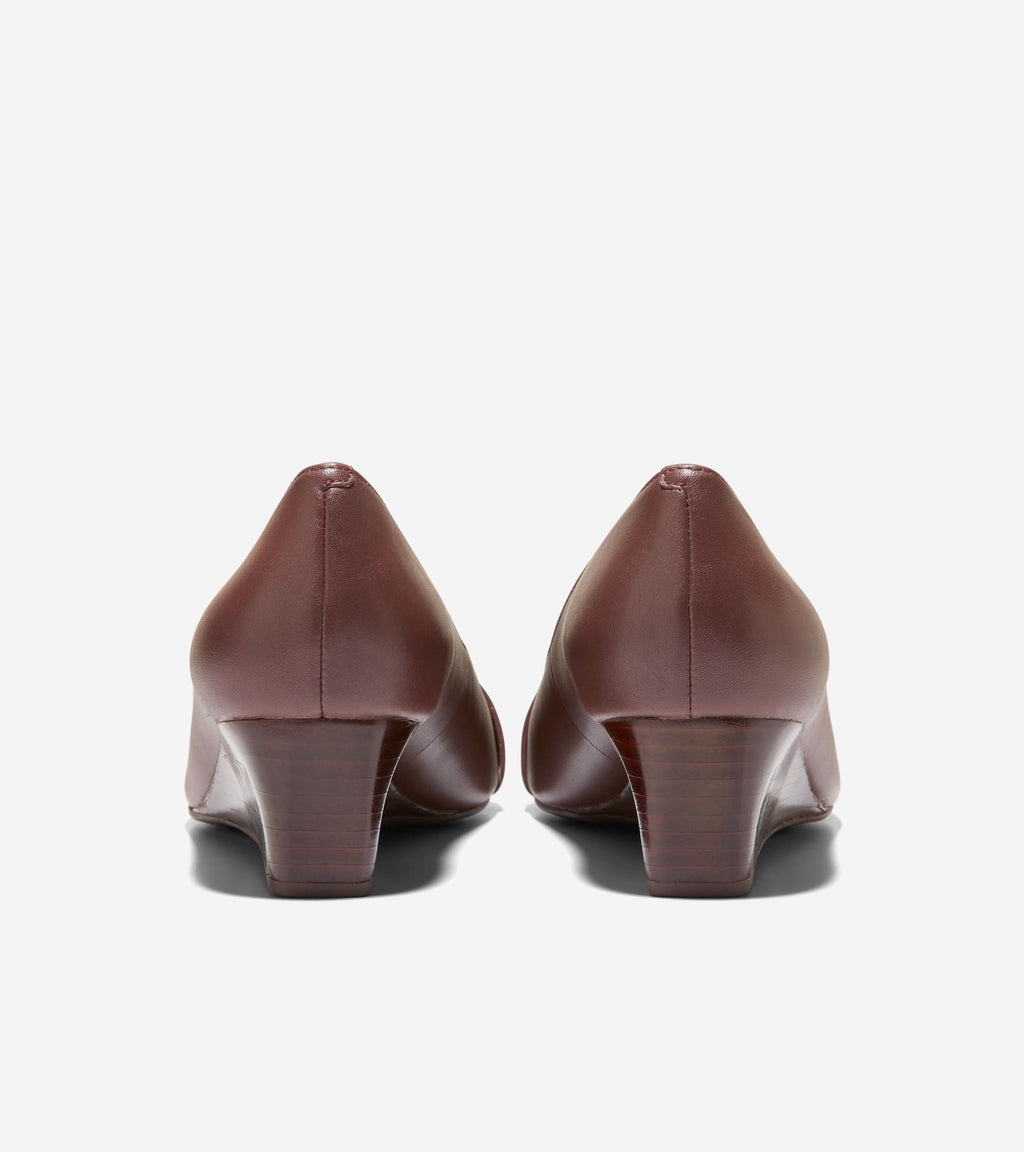 Women's Go-To Malta Peep Toe Bow Wedges