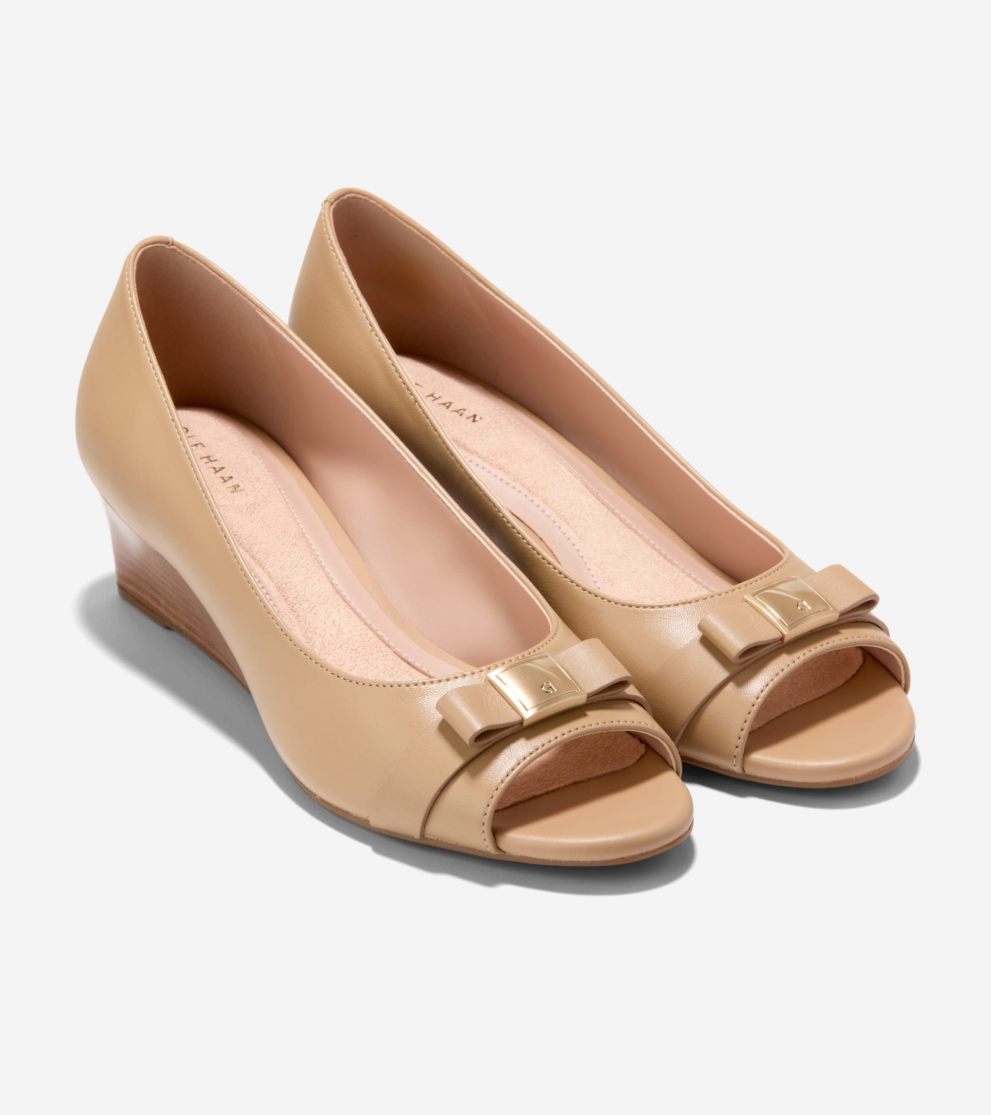 Women's Go-To Malta Peep Toe Bow Wedges
