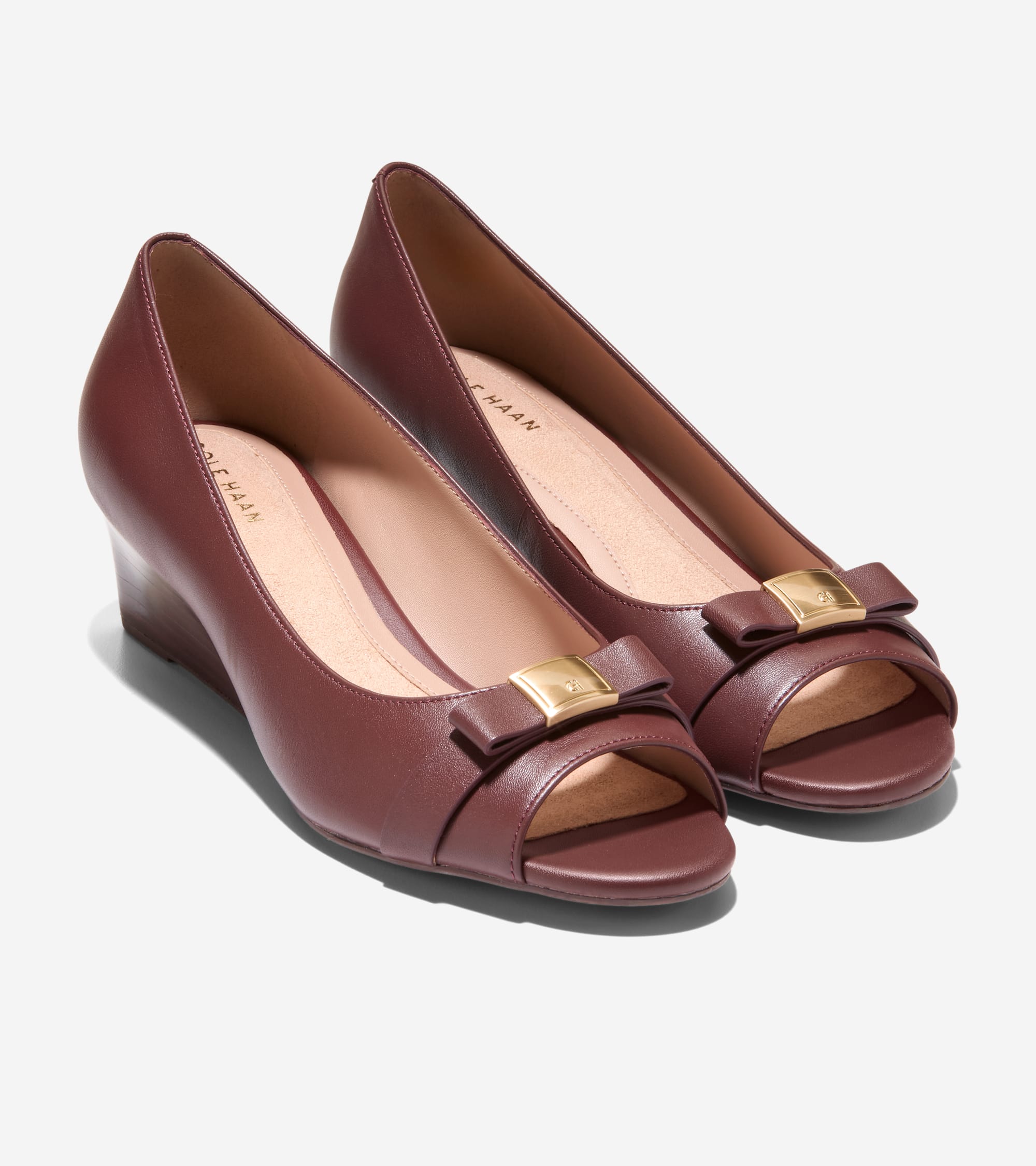 Women's Go-To Malta Peep Toe Bow Wedges