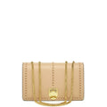 Leather Chain Shoulder Bag Tan