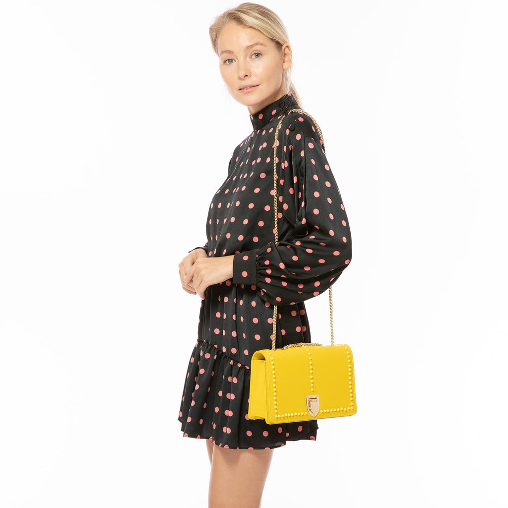 Yellow Leather Purse