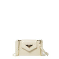 Off White Bag Mini Crossbody Purse Cream Leather Wristlet Women's Handbag