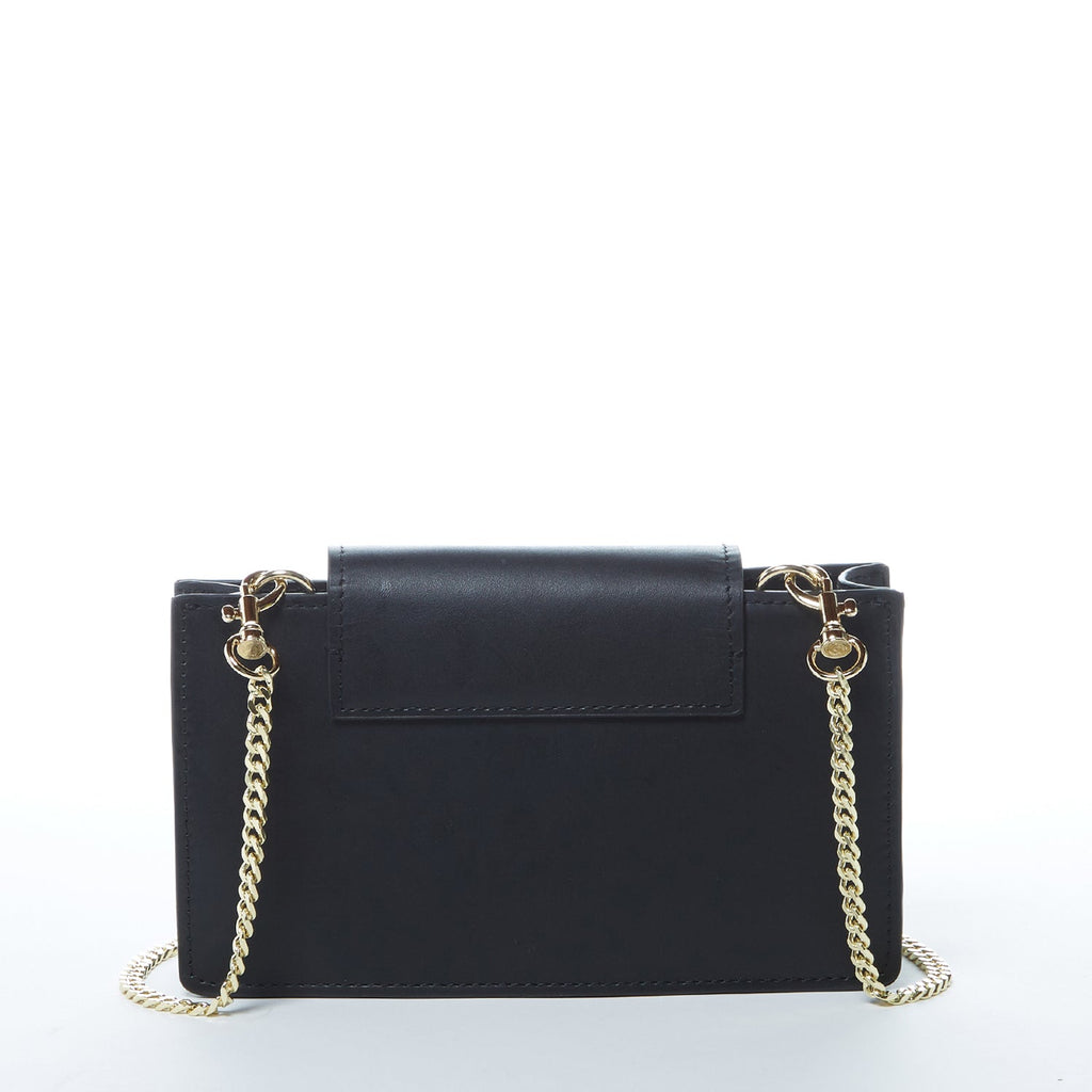 Mini Crossbody Bag Small Leather Snakeskin Black Purse Wristlet Women's Handbag