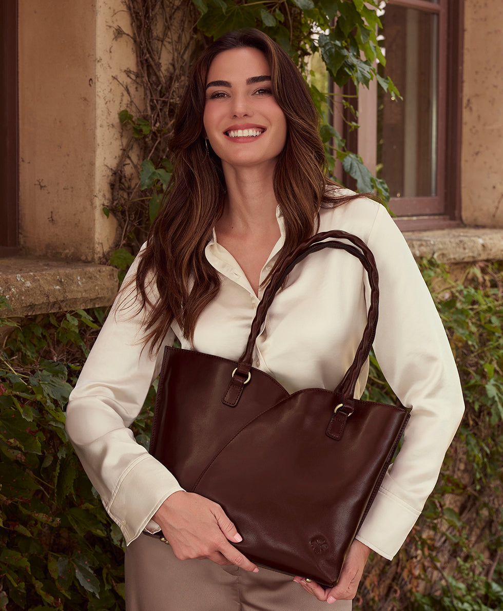 Marion Tote - Vintage Vegetable Tanned Leather