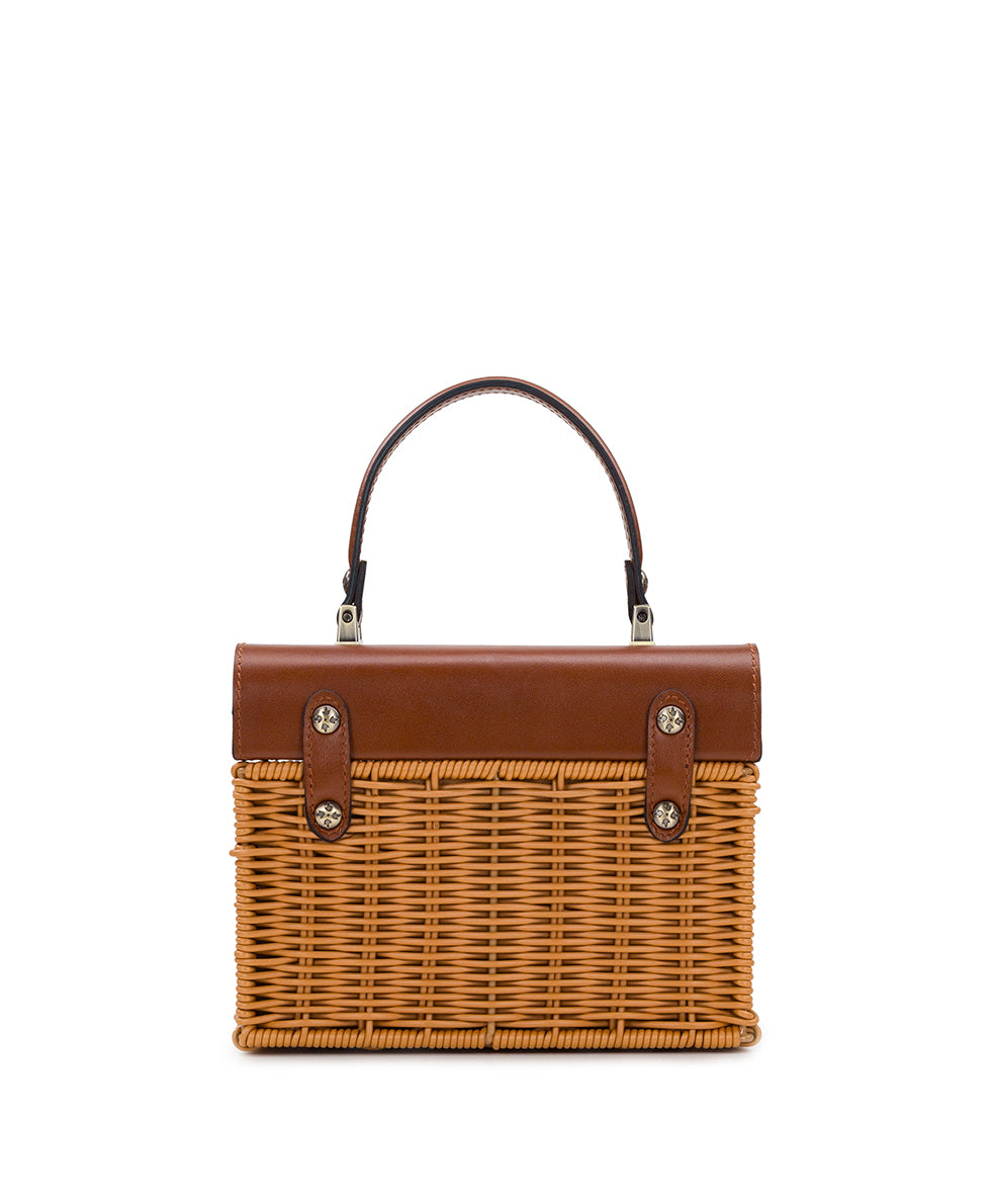 Vienne Basket Top Handle with Scarf - Spring Wicker