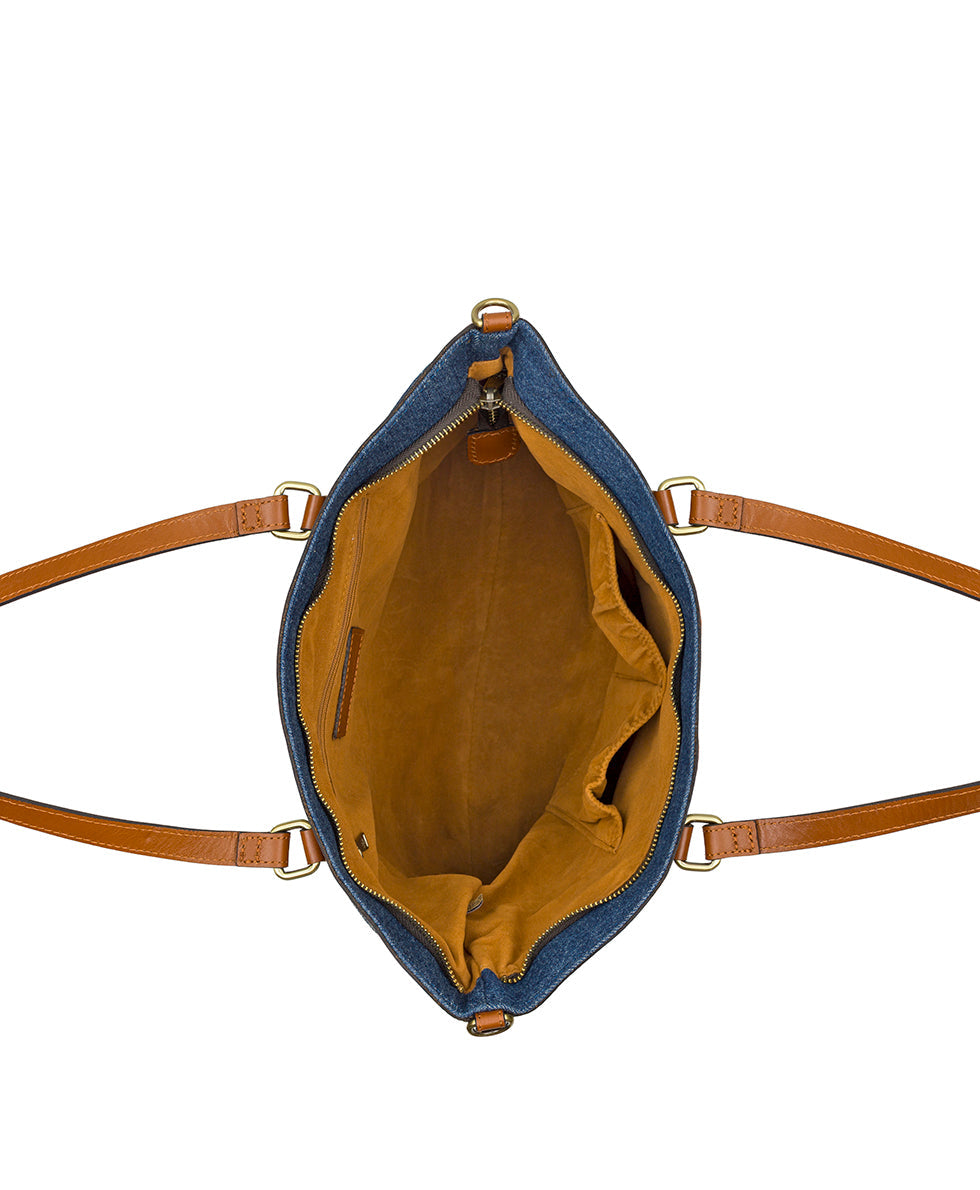 Nadine Tote Satchel - Denim Stonewashed