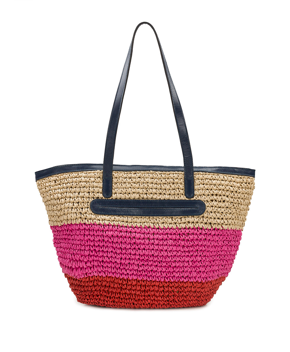 Marconia Tote with Pom Pom Tassel - Specialty Woven