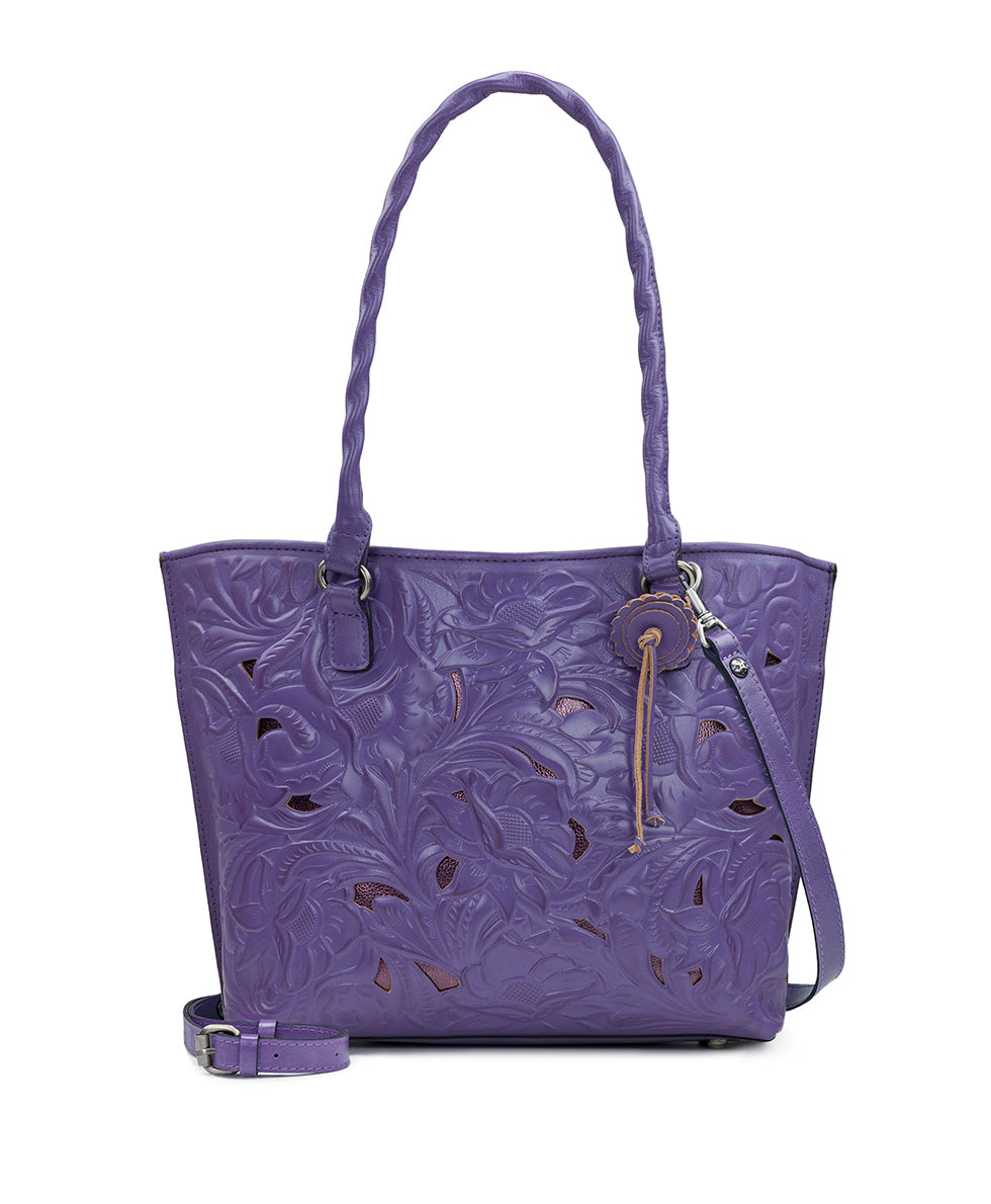 Adeline Tote - Burnished Cutout Tooled