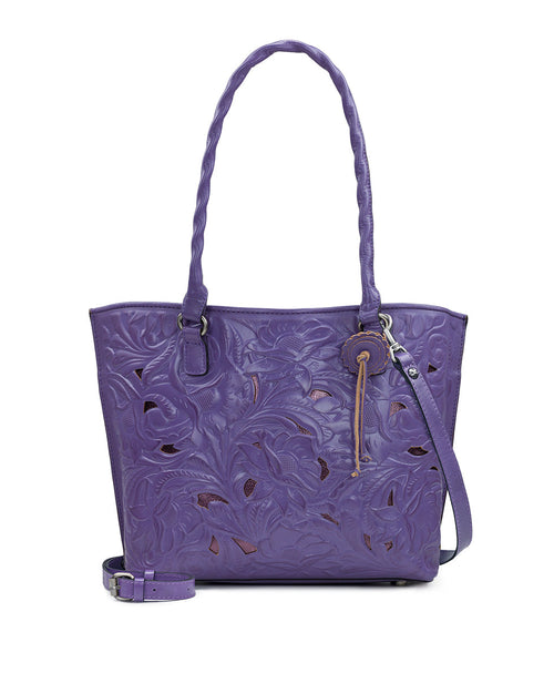 Adeline Tote - Burnished Cutout Tooled