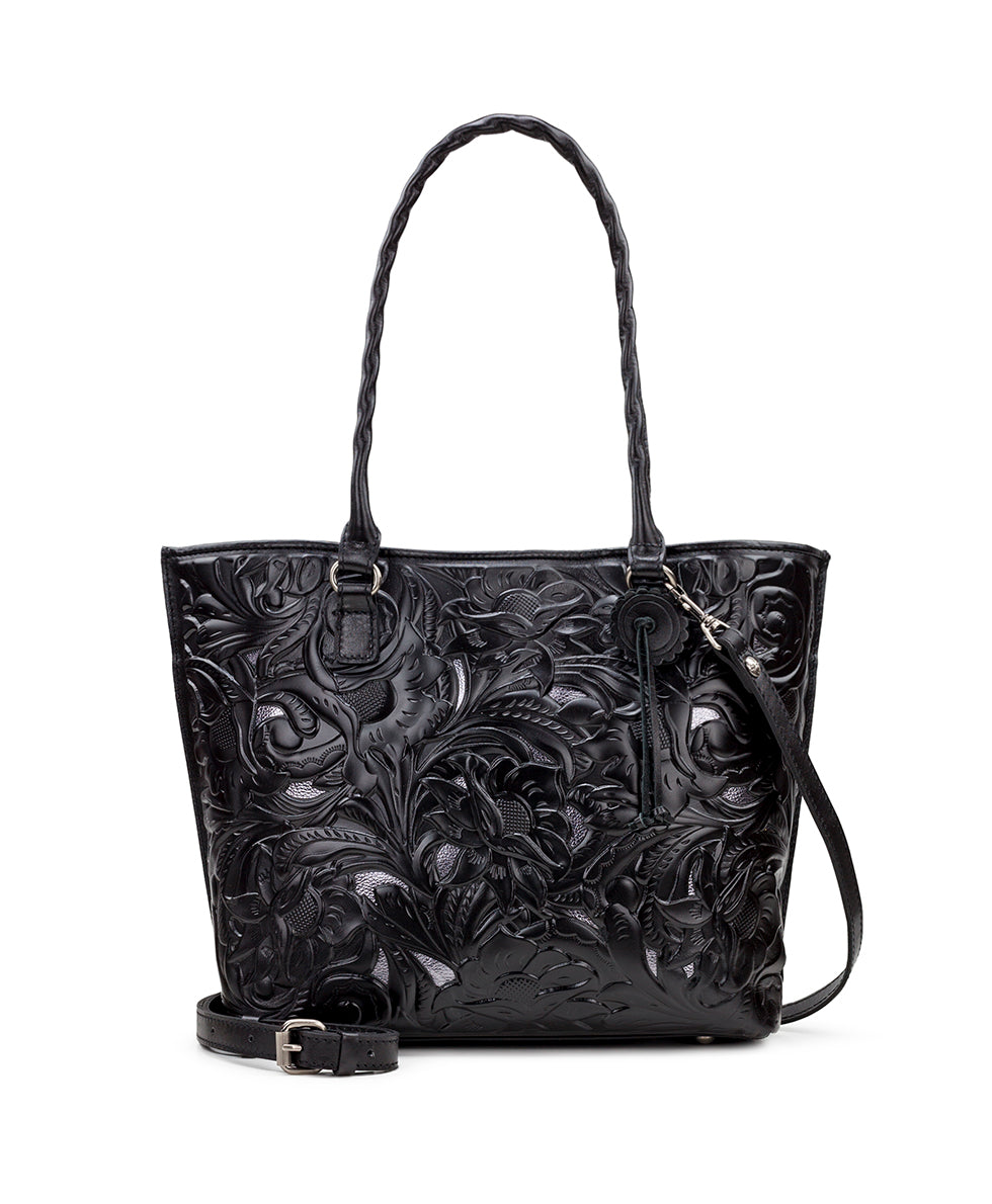 Adeline Tote - Burnished Cutout Tooled