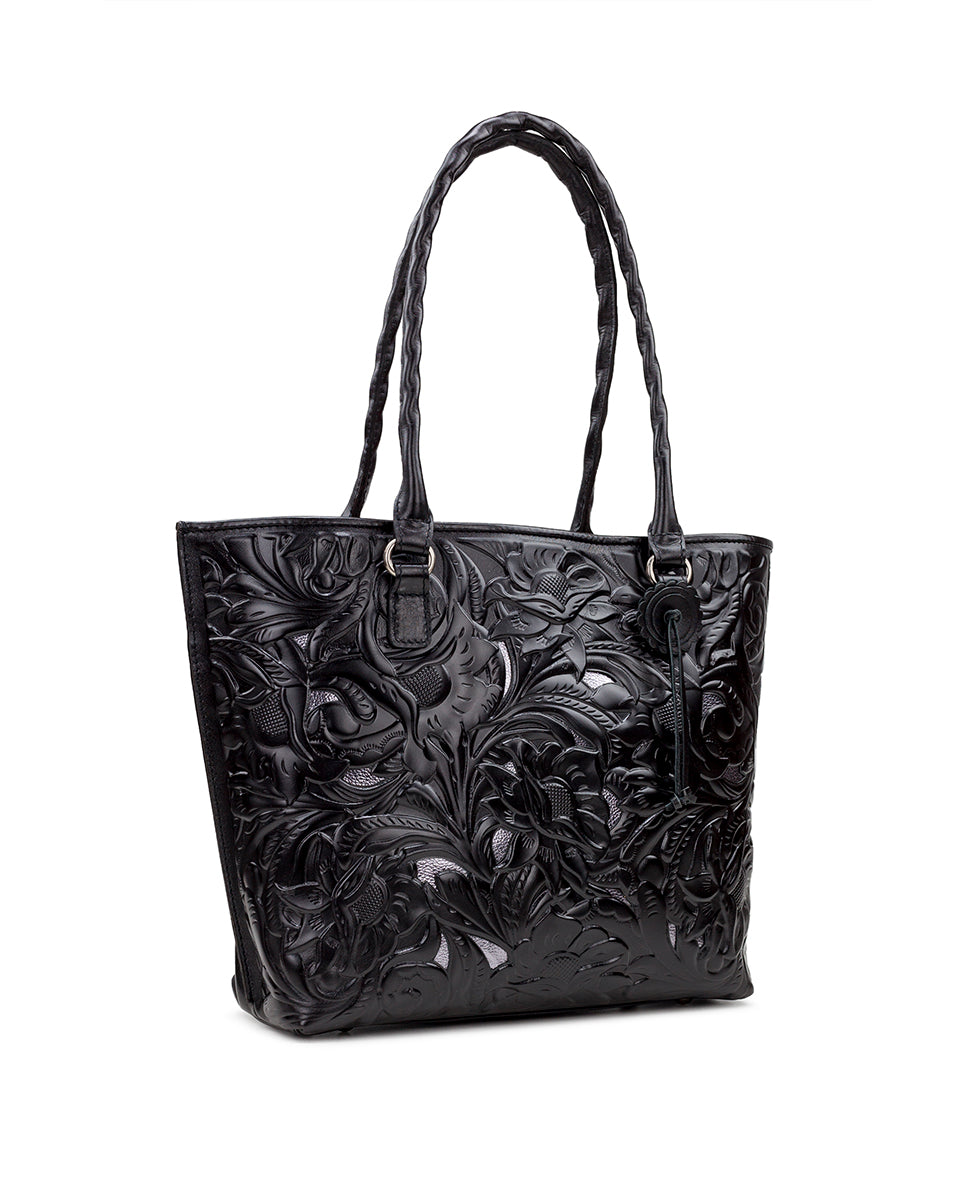 Adeline Tote - Burnished Cutout Tooled