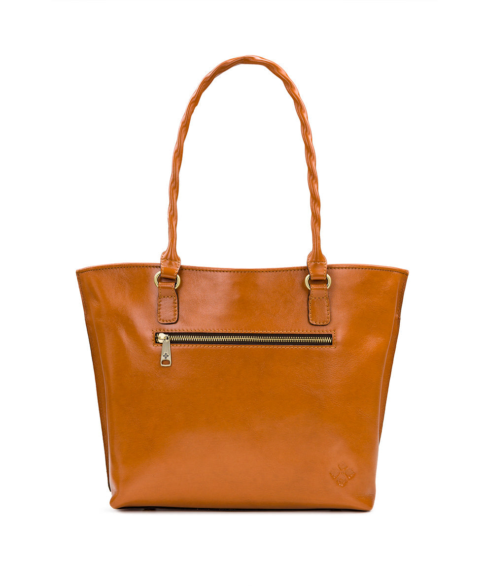 Adeline Tote - Burnished Cutout Tooled