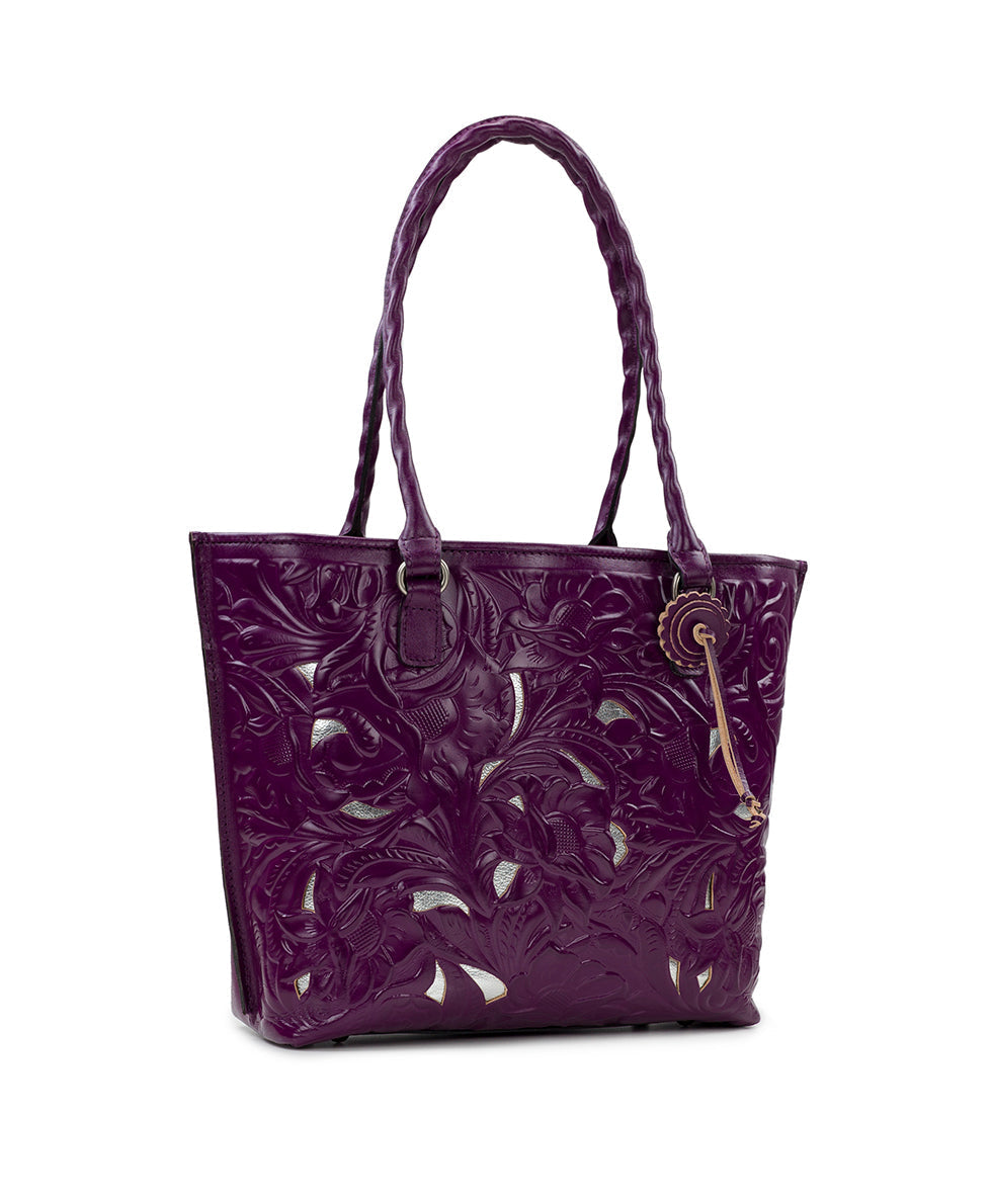 Adeline Tote - Burnished Cutout Tooled