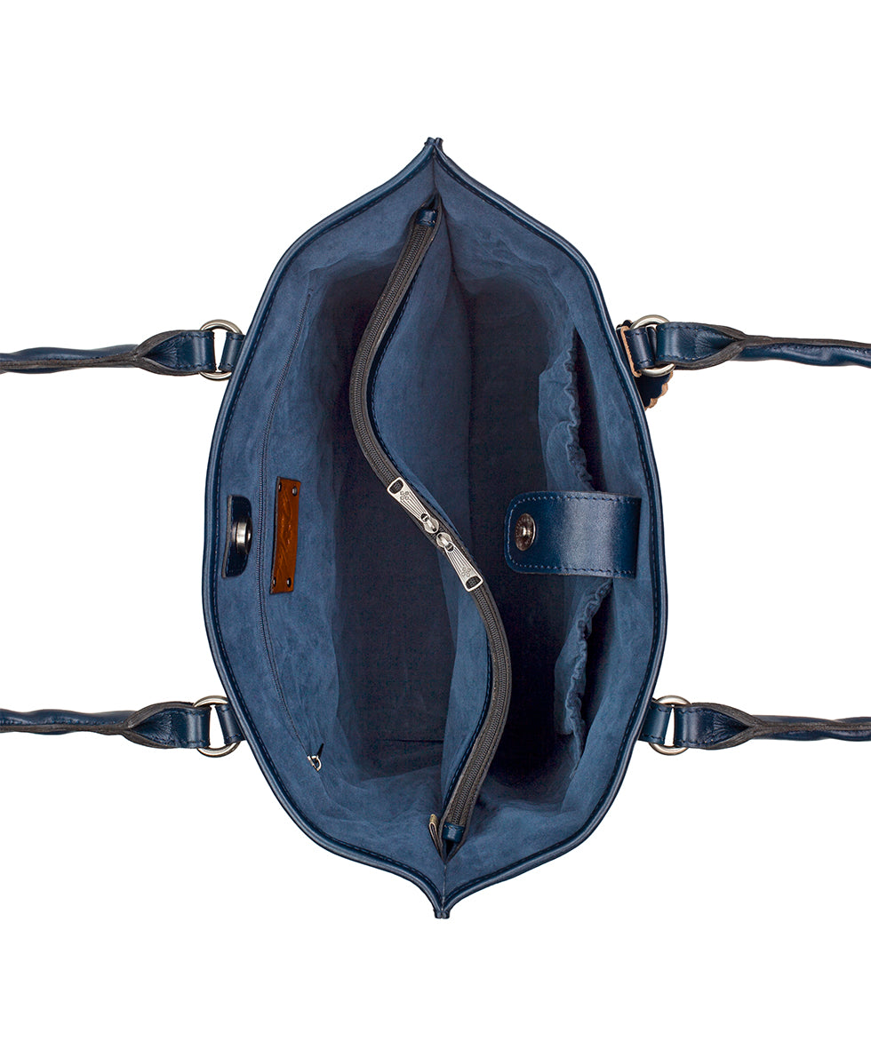 Adeline Tote - Burnished Cutout Tooled
