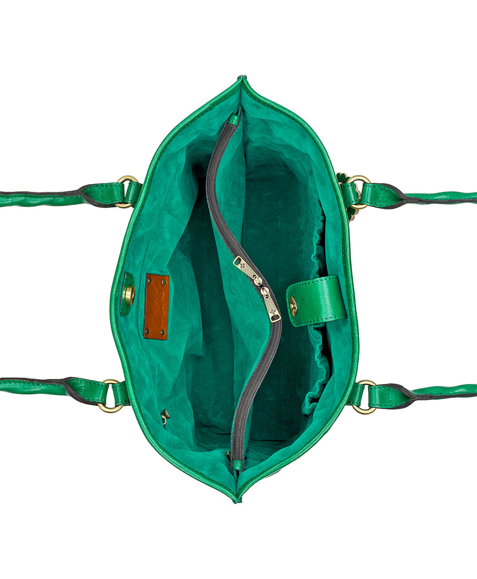 Adeline Tote - Burnished Cutout Tooled