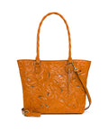 Adeline Tote - Burnished Cutout Tooled