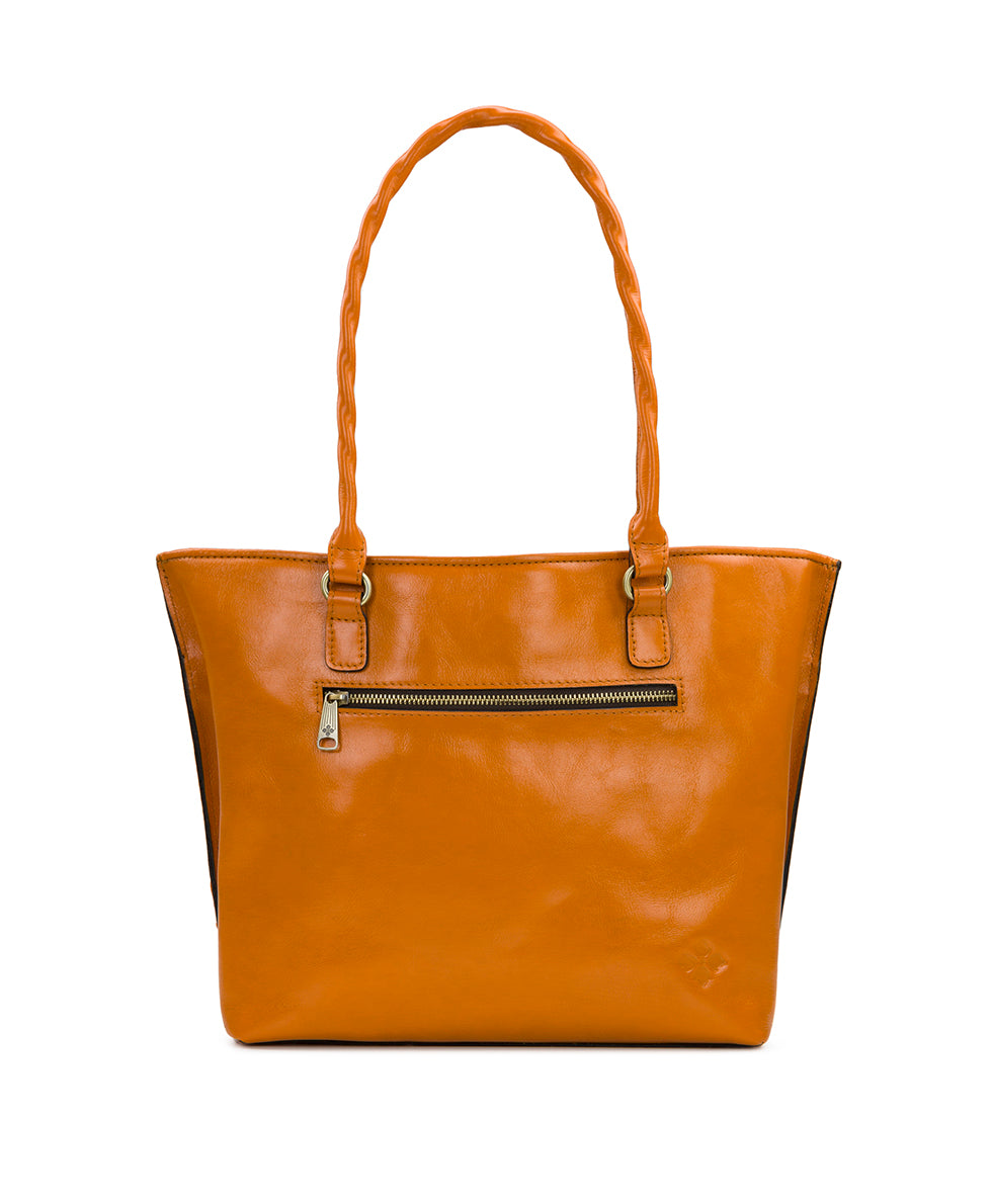 Adeline Tote - Burnished Cutout Tooled