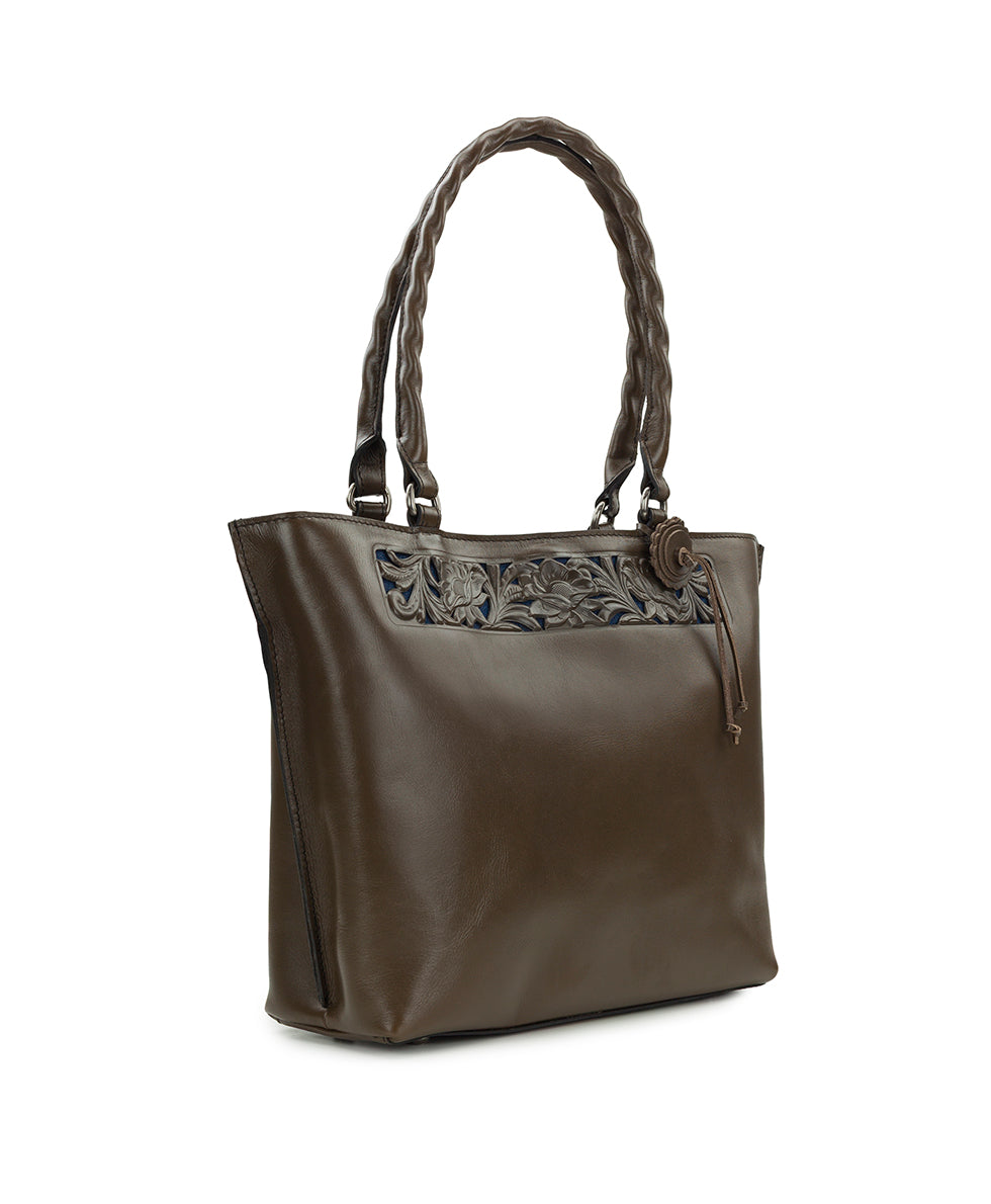 Adeline Tote - Cavo Border Tooled