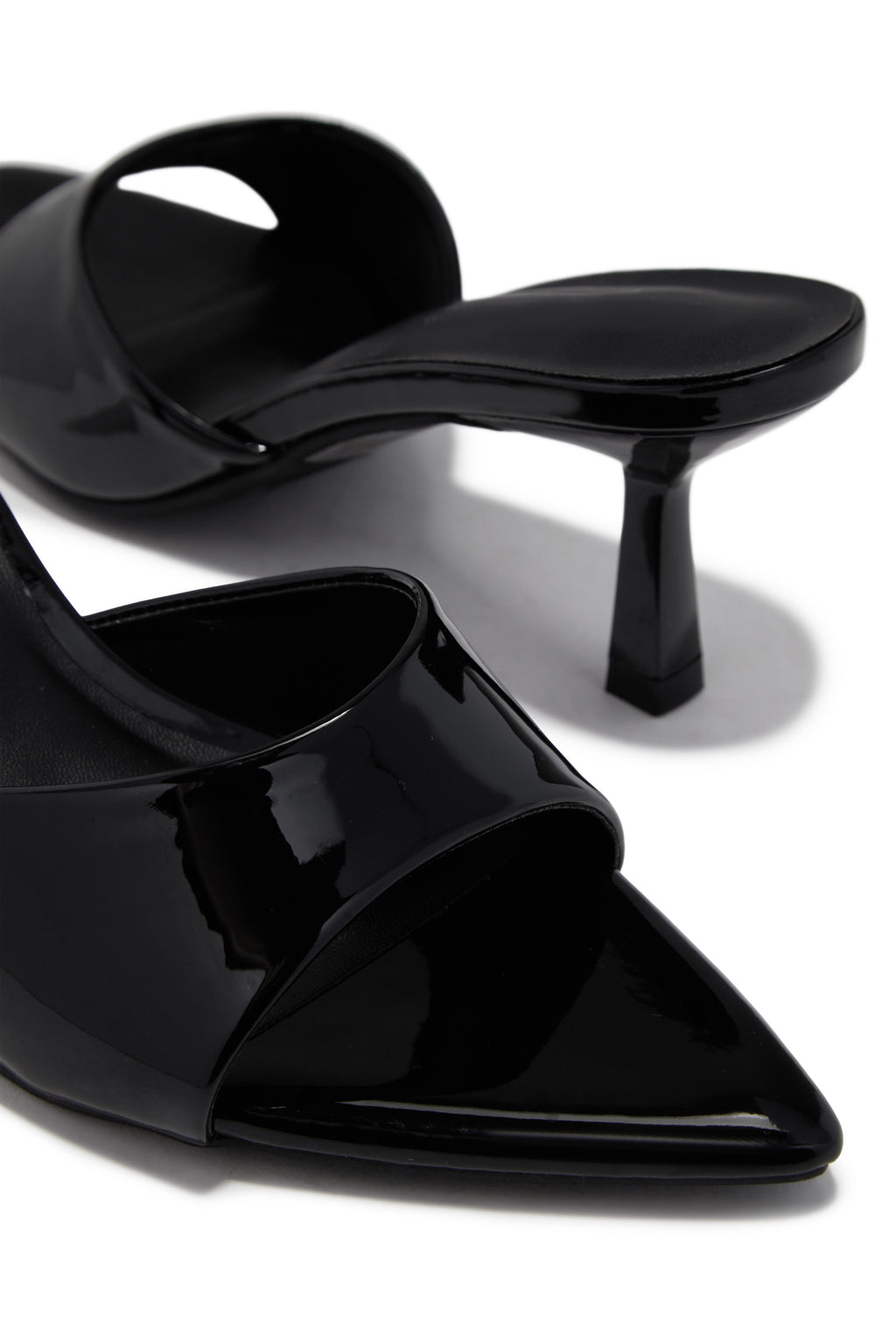 Kristie Mid Heel Mules - Black