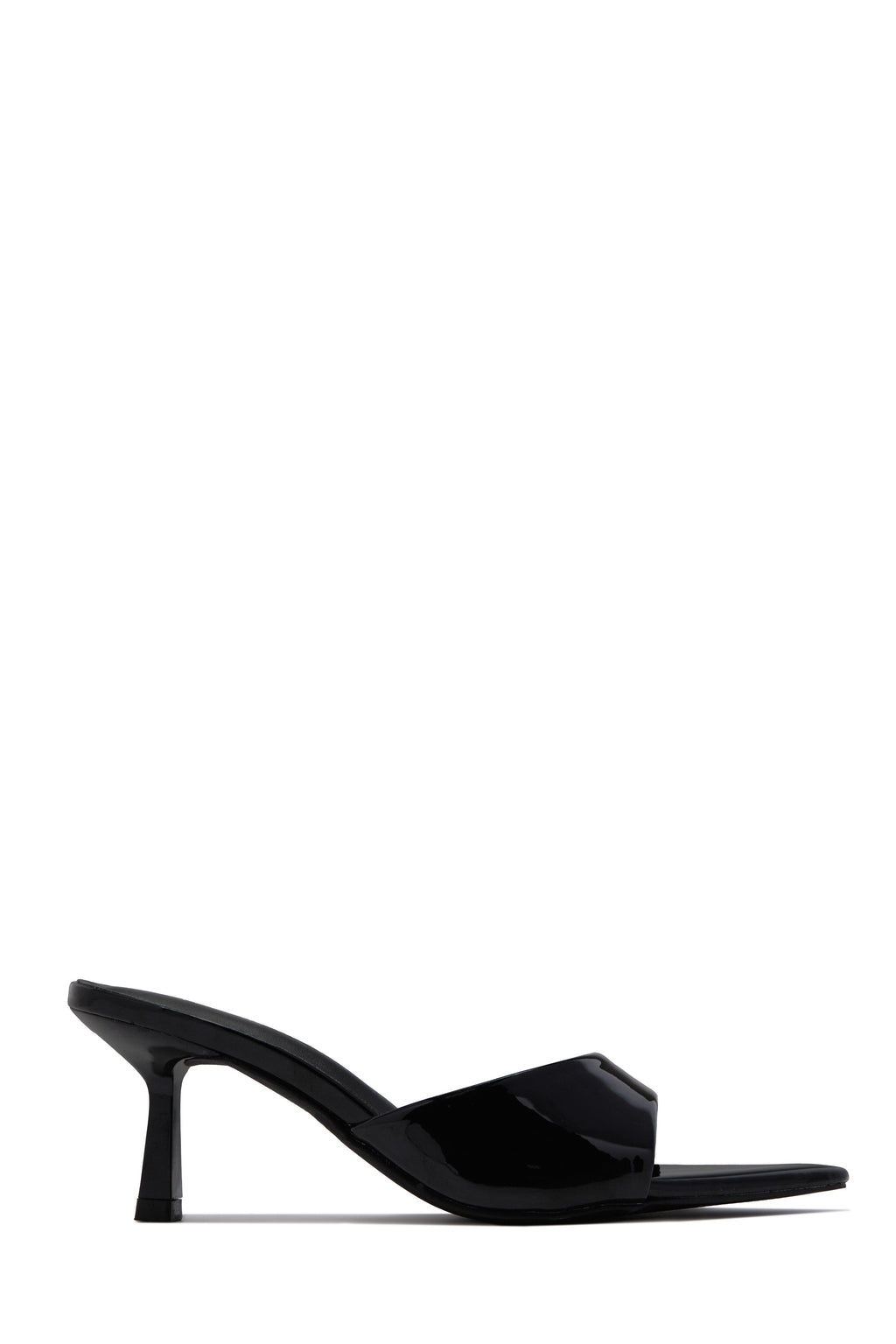 Kristie Mid Heel Mules - Black