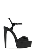 Paulina Platform High Heels - Black