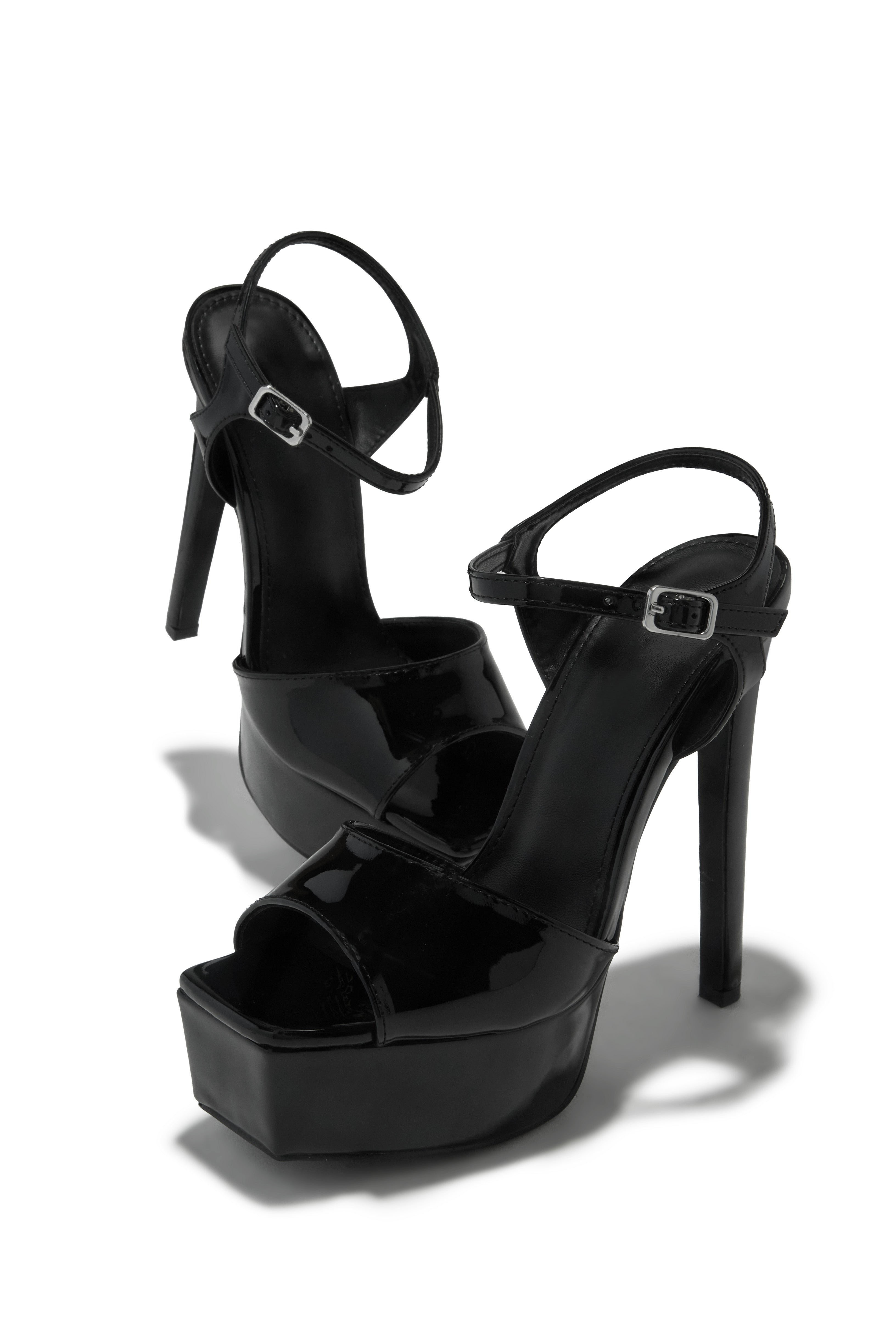 Paulina Platform High Heels - Black