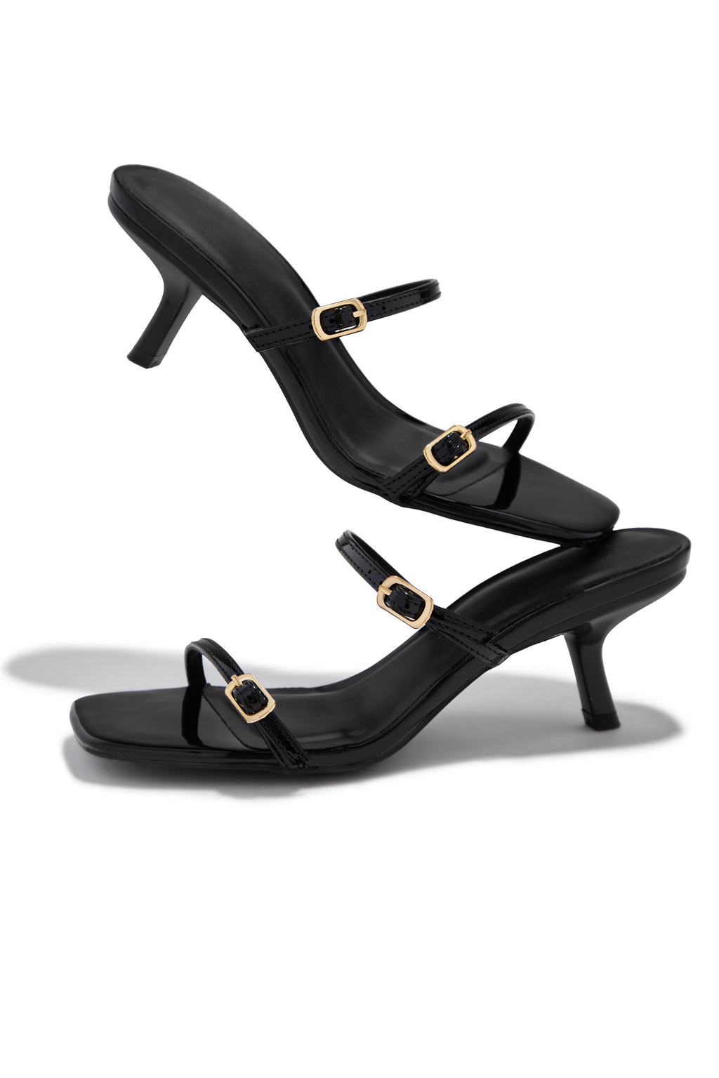 Disna Mid Heel Mules - Black