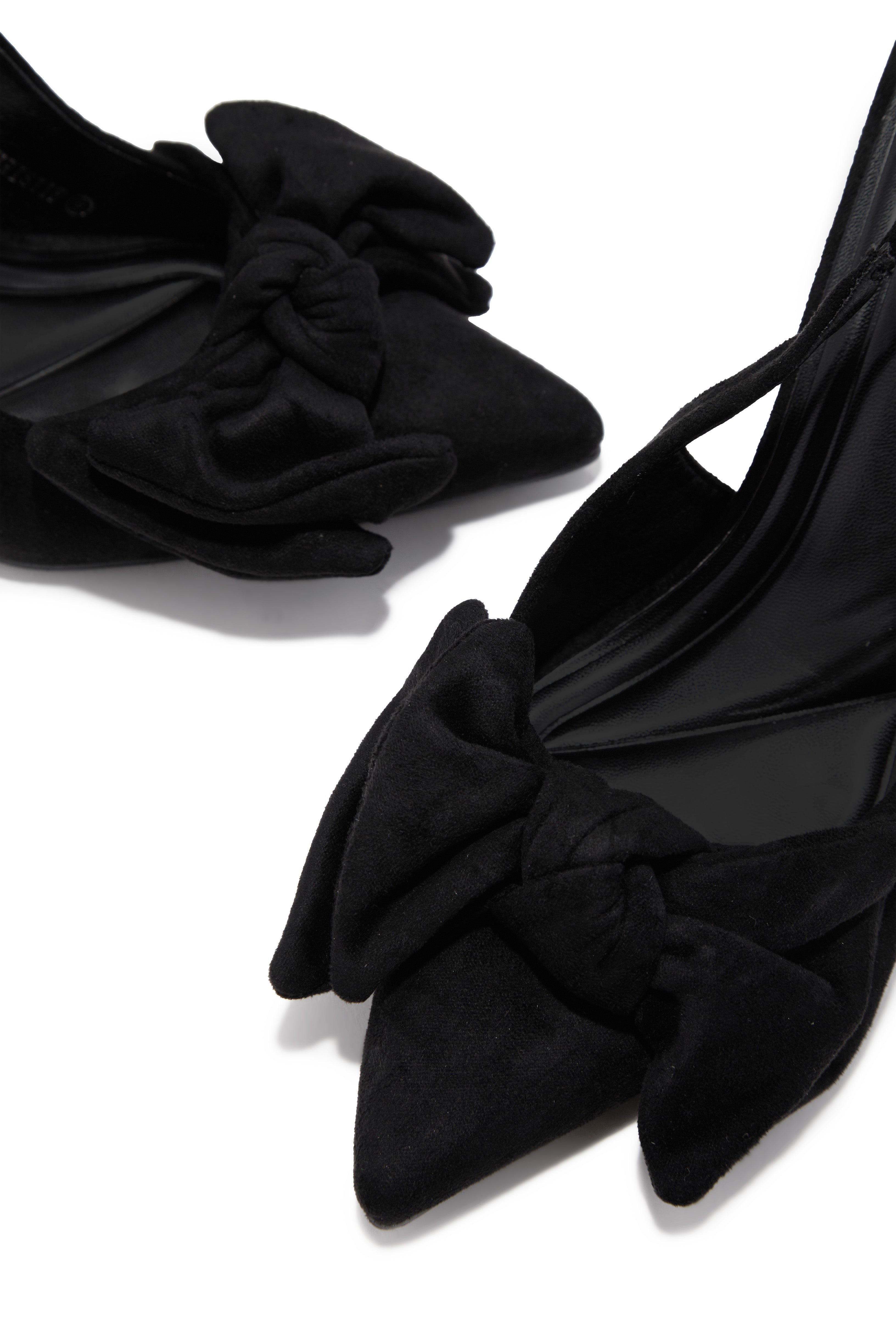 Kirstie Bow Slingback Pumps - Black