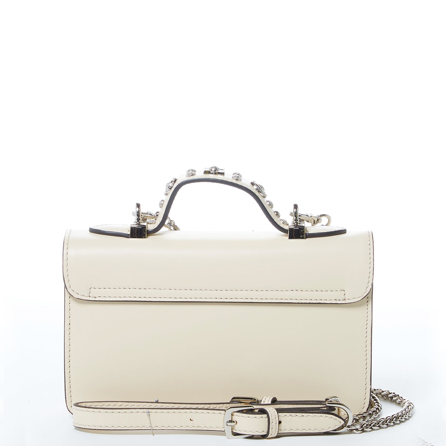 Small Leather Crossbody Bag Studded Purse