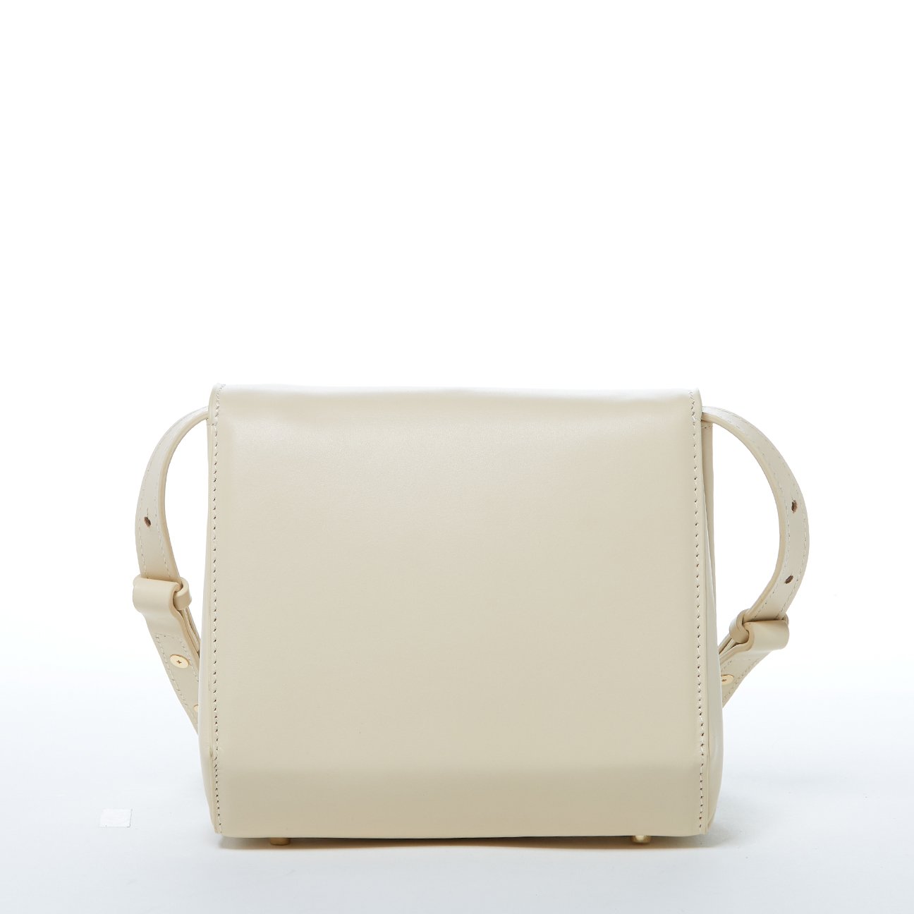 Leather Saddle Bag Off White Crossbody Purse Cream Women's Handbag