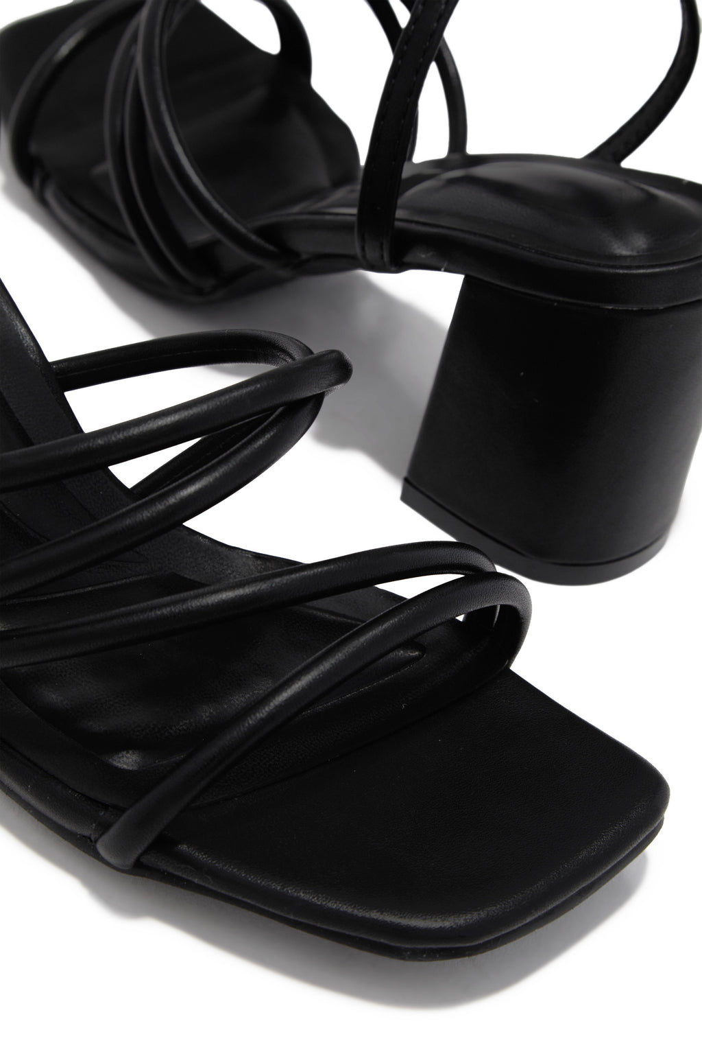 Jazmin Block Mid Heels - Black