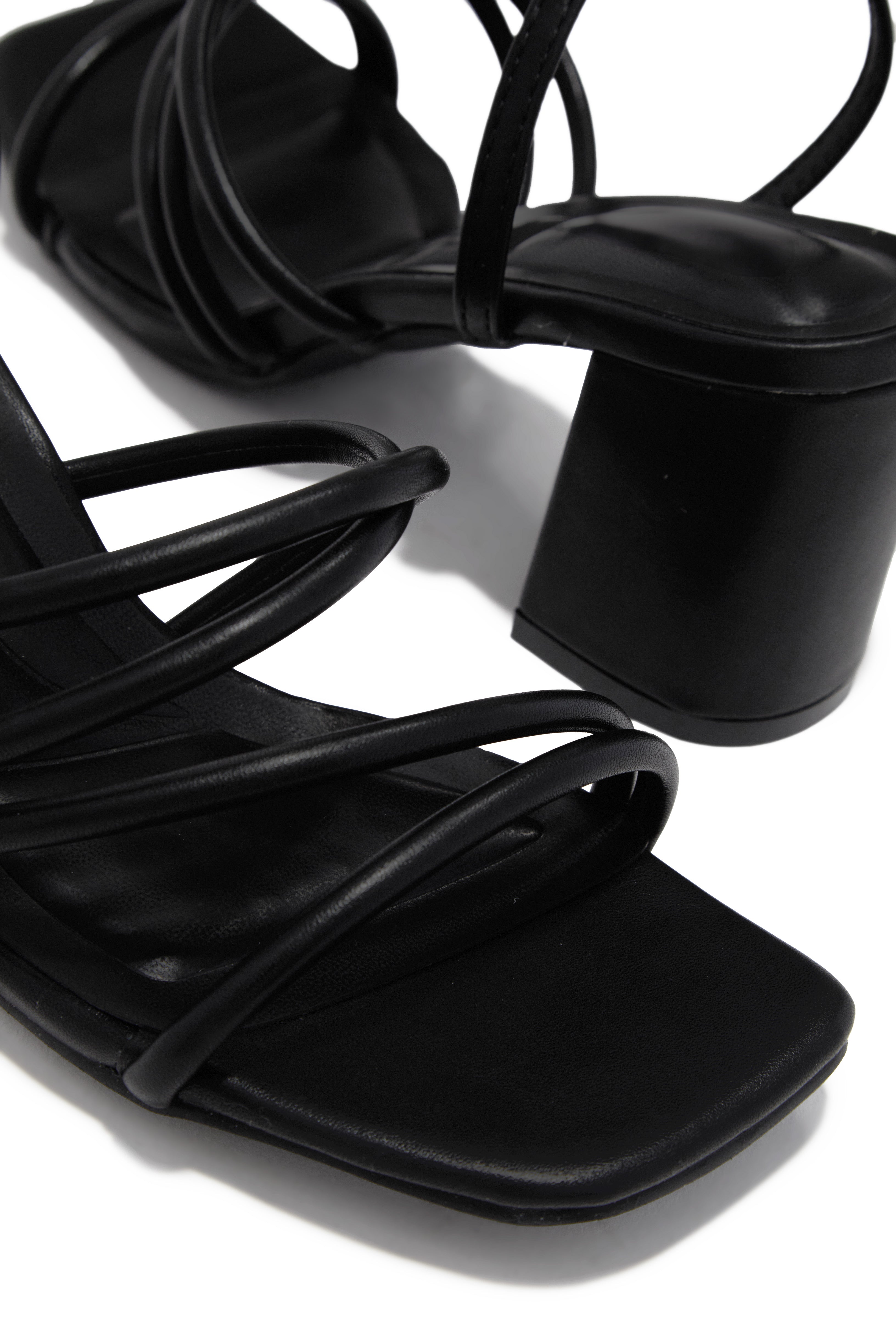 Jazmin Block Mid Heels - Black